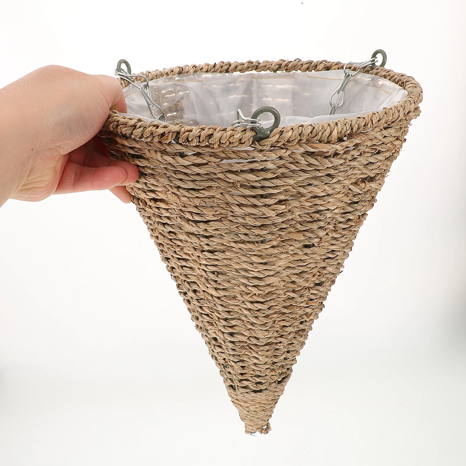 

Woven Hanging Flower Pot Durable Hanging Planter for Indoor Outdoor Balcony Garden Wall Decor Sturdy Frost Resistant Plant