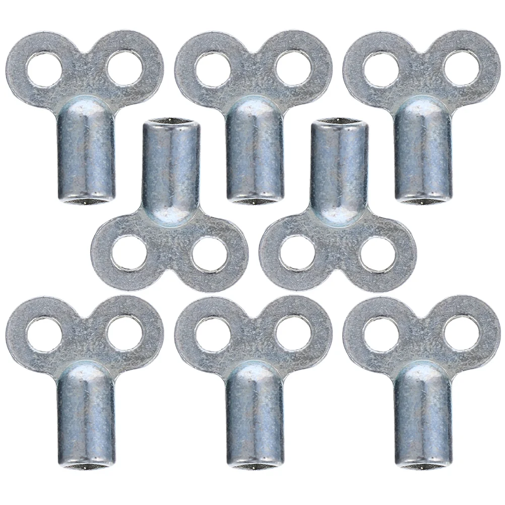 8 Pcs Exhaust Valve Key Radiator Vent Keys Air Plumbing Tool Socket Tail for Old Zinc Alloy Pre-drilled Hole