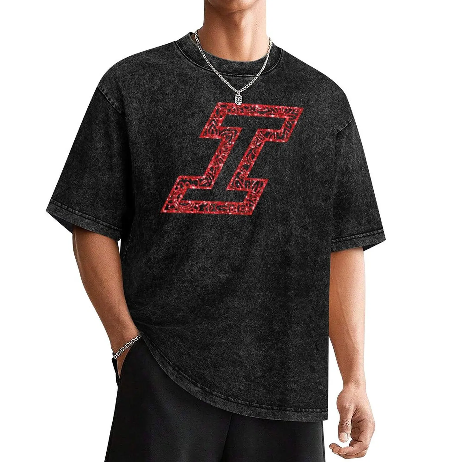

Glitter UIndy “I” T-Shirt luxury clothing labubu street wear mens cotton t shirts