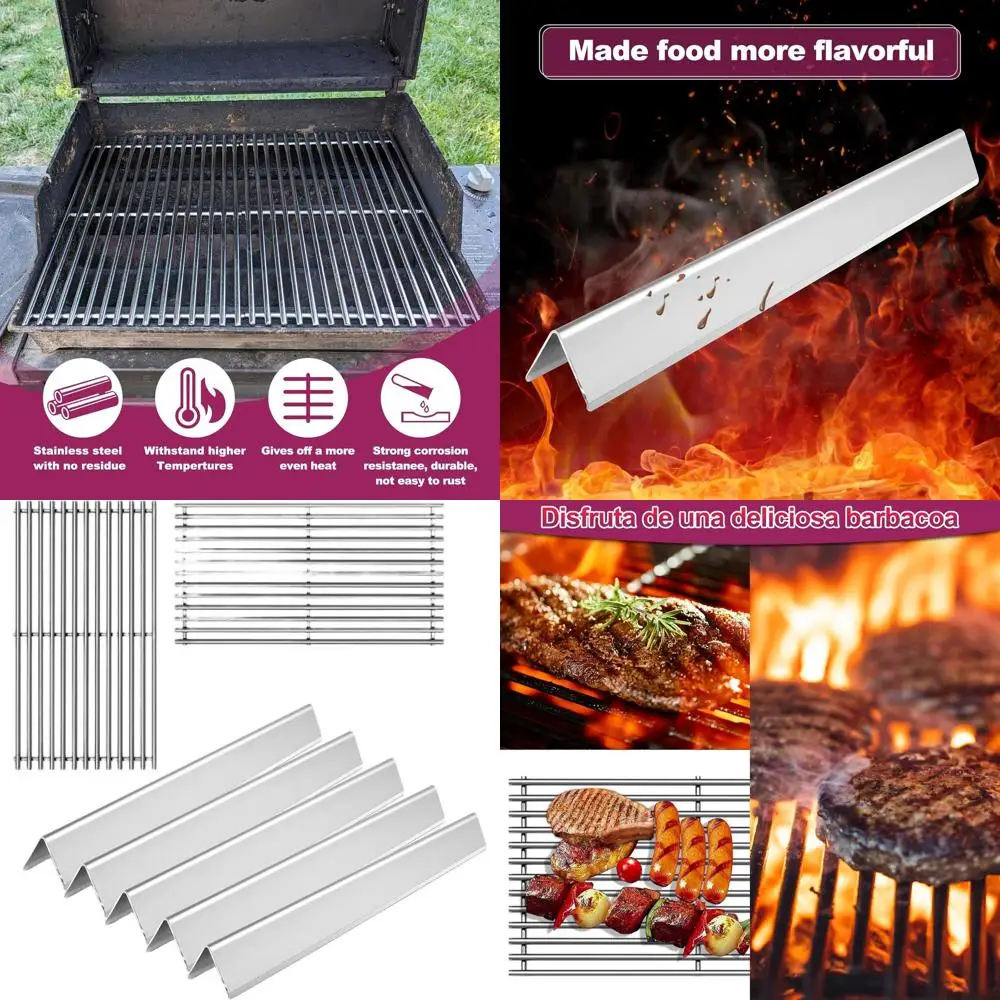 

Stainless Steel 22.5 16GA Flavorizer Bars 7536 & 7527 Cooking Grates for Weber Genesis Silver, Spirit 700, 900, and 300 Series G