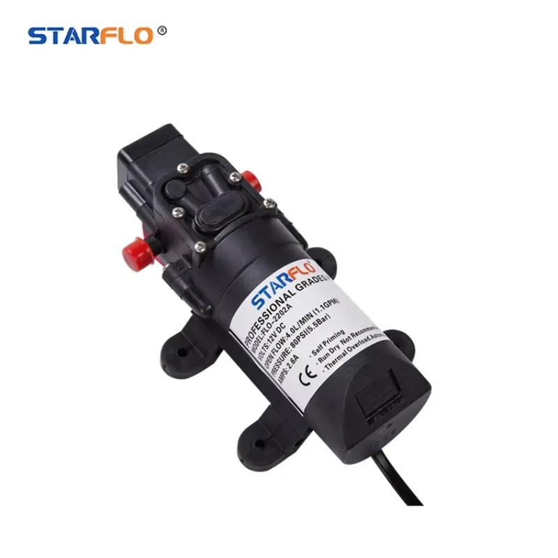 

STLL 12V Electric Mini Water Pump Food Grade Self-Priming Juicer Ice Cream Pump High Pressure Diaphragm Structure for Mi