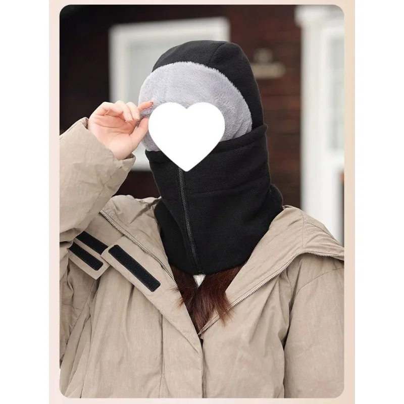 قبعة شتوية للجنسين 3 في 1 للدراجة الإلكترونية - مقاومة للرياح/البرودة، دافئة، تدفئة الأذن، جراب للرقبة