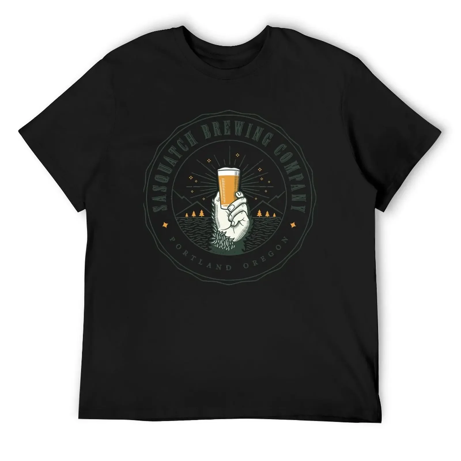 

Sasquatch Brewing Company Craft Beer Logo T-Shirt vintage clothes boys whites blacks shirts graphic tee mens shirts graphic tee