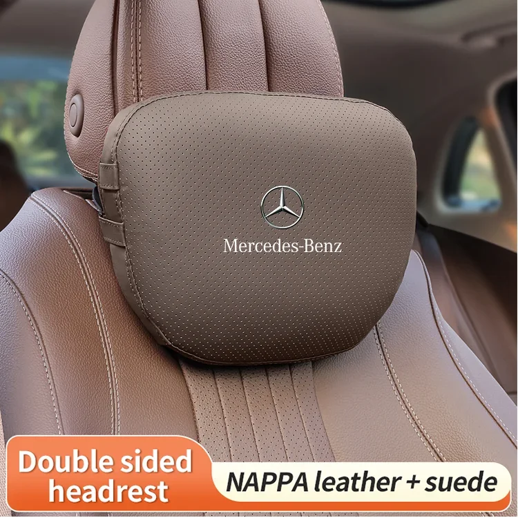 Car Headrest Neck Support Lumbar Rest Cushion Neck Pillow For Mercedes-Benz A B C E S V R-Class A45 C43 CLA GLA GLB GLC GLE SLK