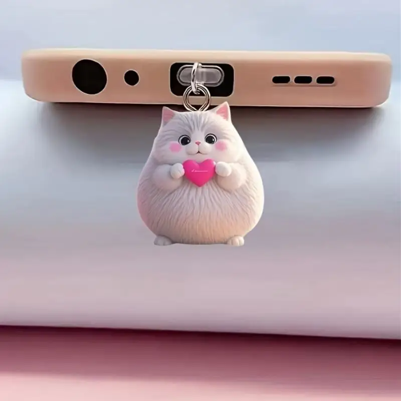 

Акриловый кулон с пылезащитной заглушкой для телефона, 2D плоский кулон, подходит для телефона Type-C, универсальные аксессуары для телефонов