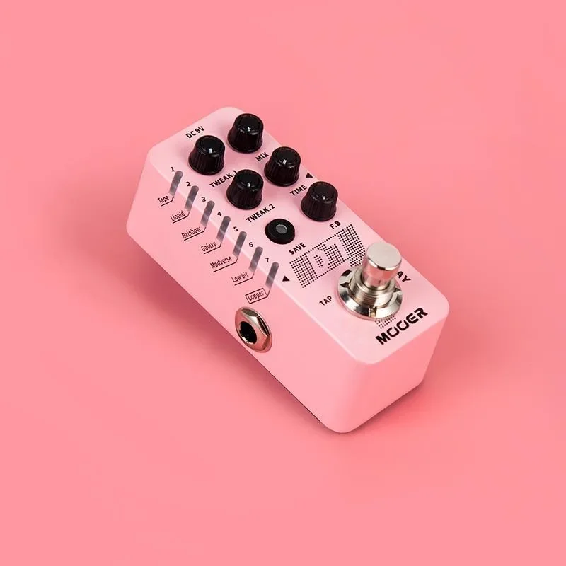 Mooer Guitar Tone Capture D7 Delay Preset Slots True Individual EQ Pedal Bypass Full Metal Shell Gitarreneffektpedal