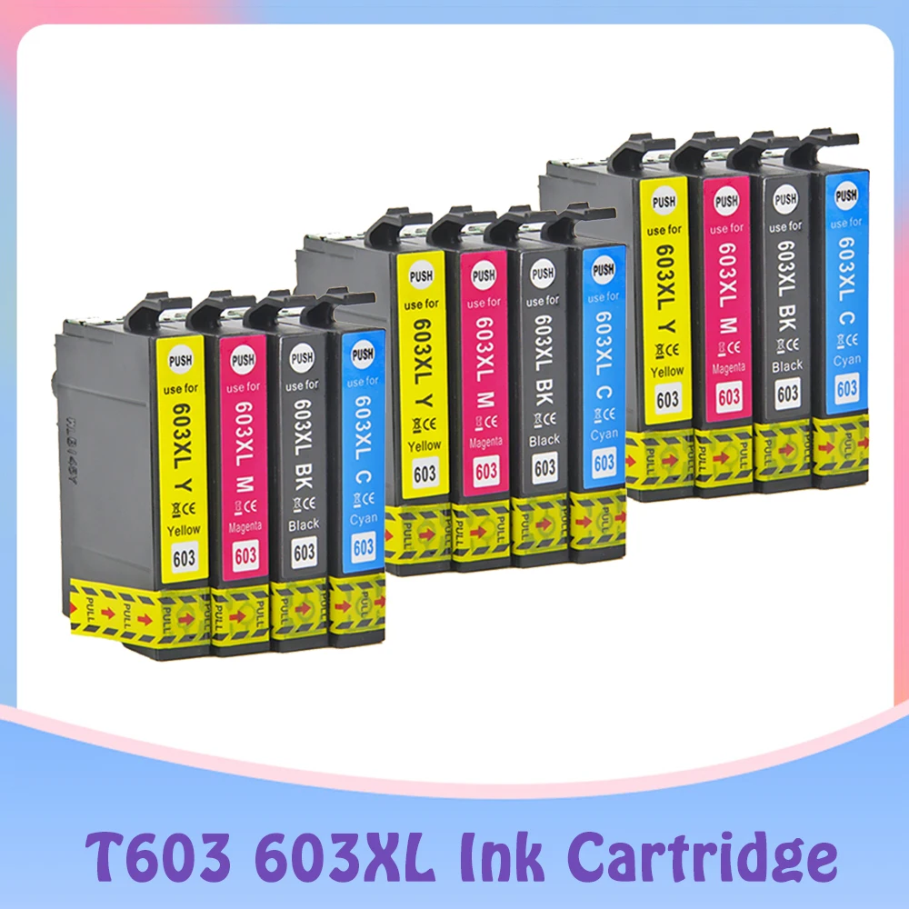 603 XL Compatível para Epson 603XL E603 T603 para XP-2100 XP-3100 WF-2810 XP-3105 XP-4100 XP-4105 WF-2830 XP-2105 Impressora