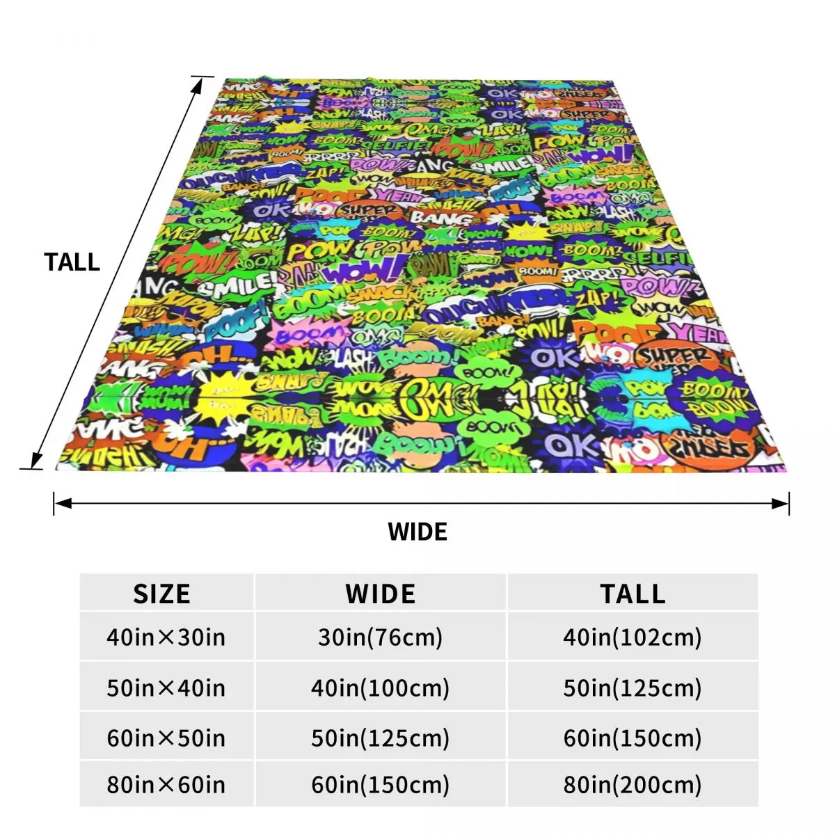 Comic Book Explosion Vintage Graffiti Art Pattern Blanket Quality  Throw Blanket Winter Decorative Living Room Novelty Bedspread