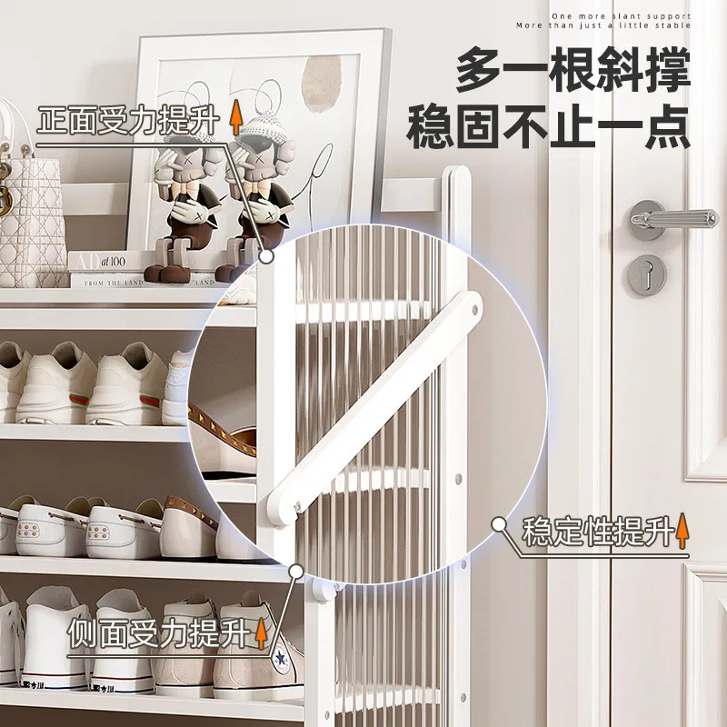 As soon as the folding shoe rack is pulled, it will save space, and the multi-layer shelf will enter the home. Acrylic