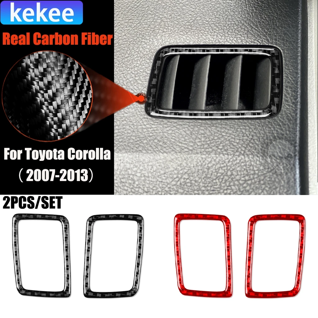 

Автомобильные аксессуары из углеродного волокна, приборная панель, вентиляционное отверстие, модифицированная внутренняя накладка, наклейка для Toyota Corolla 2007 2008 2009-2013