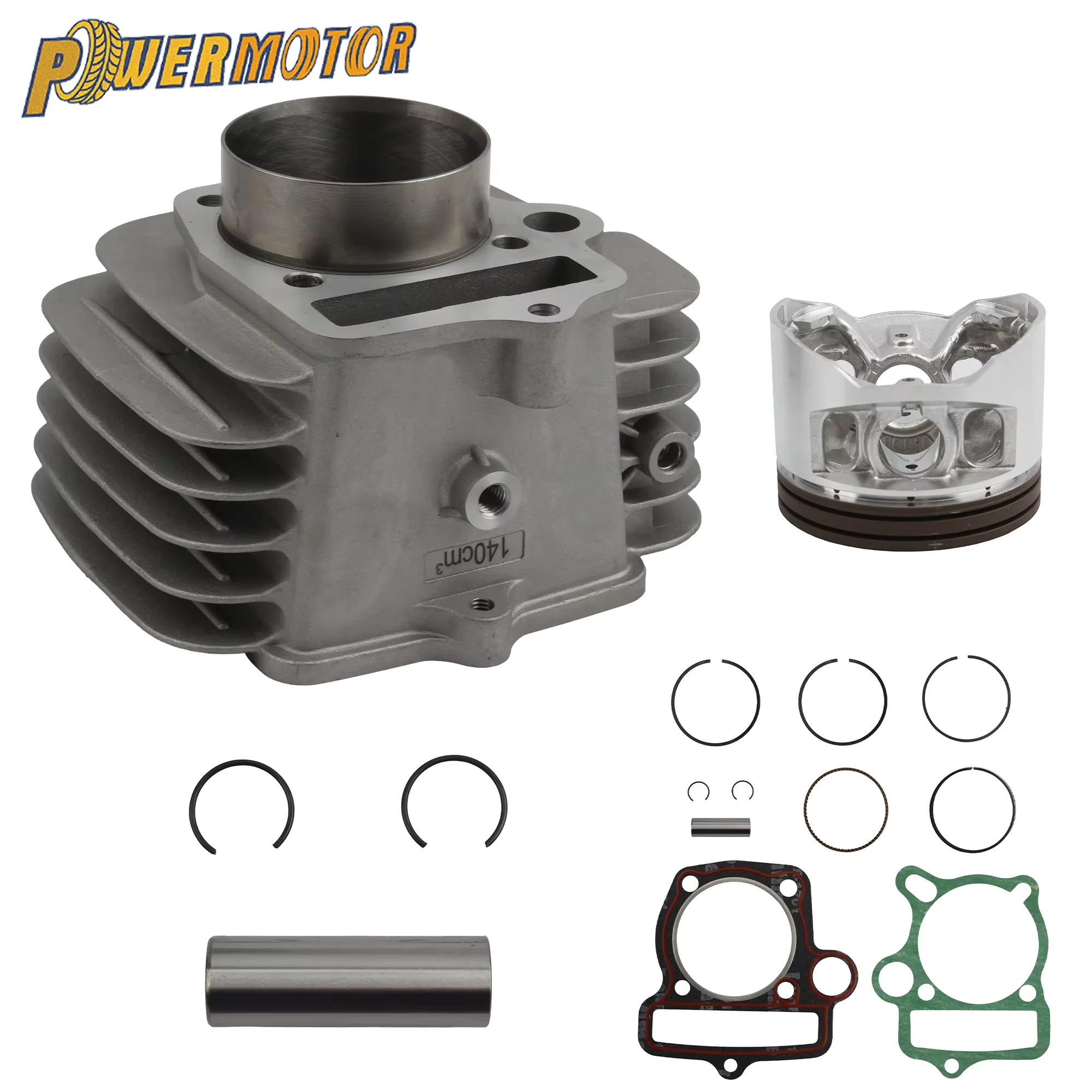 Para YinXiang YX 140 cilindro de motor de motocicleta 56mm de diámetro cuerpo Kit de junta de anillo de pistón 140cc motor Horizontal Pit Bike ATV piezas