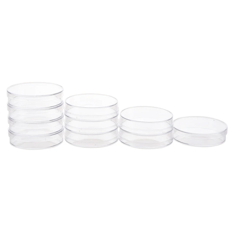 20Pcs Sterile Petri Dishes W/Lids For Lab Plate Bacterial Yeast 55Mm X 15Mm