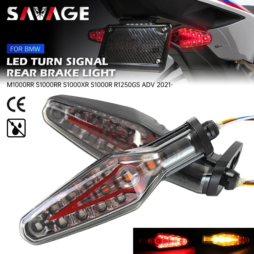 

For BMW R1250GS ADV M1000RR S1000RR S1000XR S1000R F900GS R1300GS Motorcycle LED Turn Signal Rear Brake Tail Light Flashing Lamp