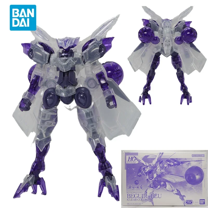 

Spot Direct Delivery Bandai Original Anime GUNDAM Model HG 1/144 BEGUIR-BEU CLEAR COLOR Action Figure Assembly PB Toys For Kids