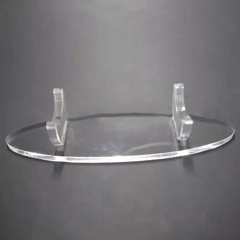 R53C Pencil Rest Clear Acrylic Pen Display Stand Eyeglasses Stand Desktop Pens Organizers for Office Desk Decoration