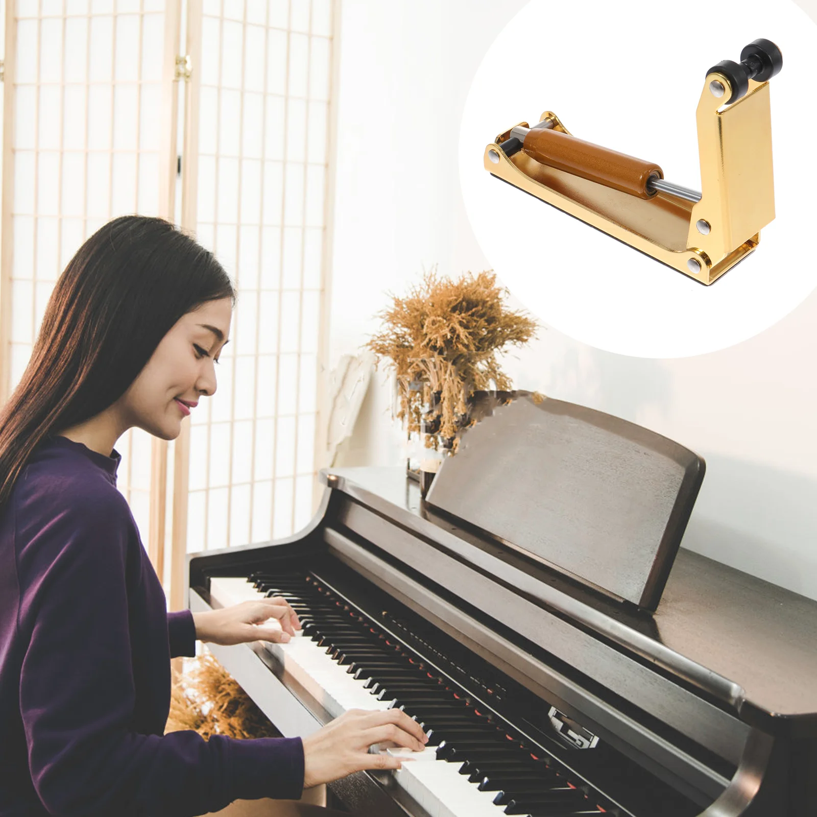 

Piano Lid Relief Durable Cover Buffer Metal Slow-down Device Keyboard Descend Control Silent Closing Fall Cushion