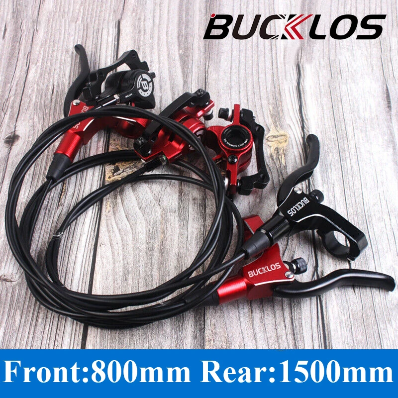 

BUCKLOS MTB Hydraulic Disc Brake Set Aluminum Alloy Mountain Bike Oil Disc Brake PM/IS 160mm Adapter Road MTB Cycling Parts