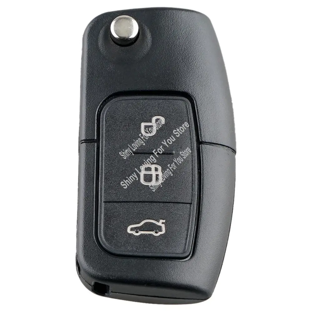HIM-Car مفتاح بعيد ذكي 3 أزرار مناسب لسيارة Ford Focus Fiesta 2013 Fob Case 433Mhz