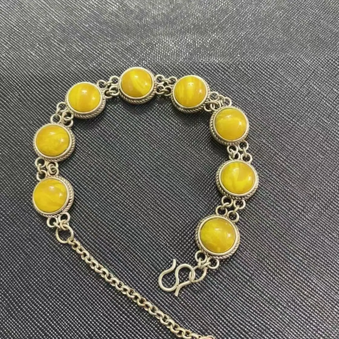 

Handmade Eight Treasures Bracelet with Gemstones for Positive Energy