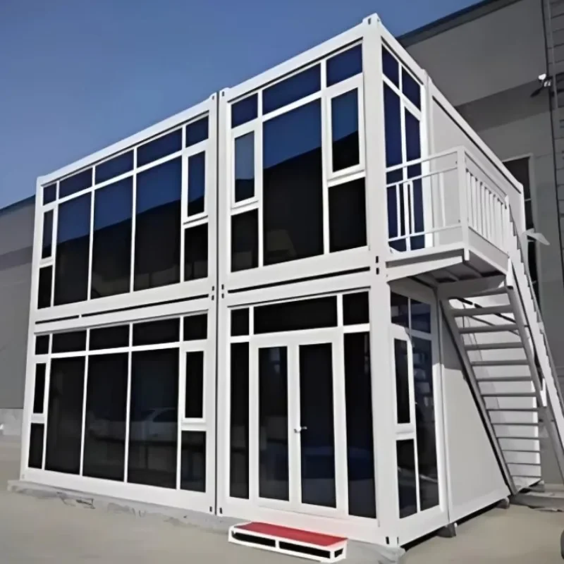 Temporary Construction Site Container House - Modular Emergency Mobile Shelter Tiny House Cabin Moblie Home Hot Sale