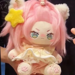 20cm Game Genshin Impact Diona Anime Figures Plush Kawaii Cosplay Doll Body Cartoon Soft Plushies Toys for Children