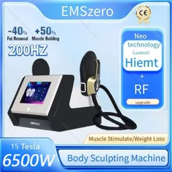 EMSzero Neo-Machine Portable Amincissante Musculaire, Appareil de Sculpture Corporelle, Perte de Poids, Gravure, Salon, 6500W, Hi-Emt, 15 Positions