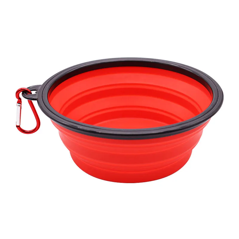 Pet Bowl Dogs Cats 350ML/1000ML Portable Foldable Food Water Container for Outdoor Travel Portable Feeding Bowls Pets Prodcuts