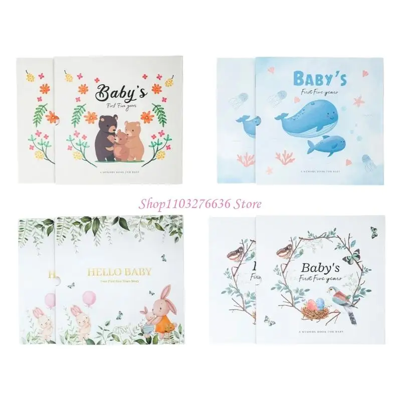 

R6FD Baby Memory Альбом первого курса вехи Фотографии новорожденный подарок идеал