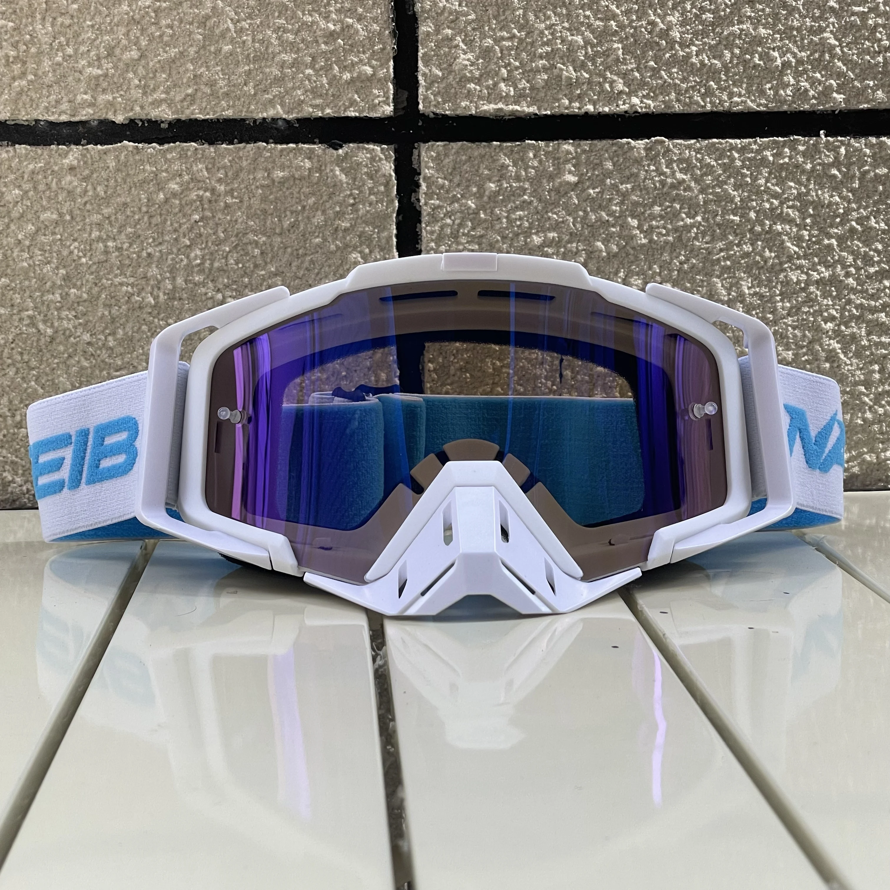 نظارات ركوب الدراجات النارية - مضادة للضباب/الخدش، نظارات الدراجات الترابية للرجال/ركوب الدراجات النارية الجبلية