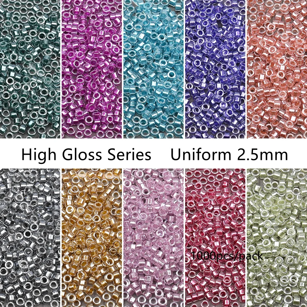 15Grams High Gloss Glass Seed Beads 1000Pcs 2.5mm Oling Cream Japan Spacer Beads For Garments Sewing Suppliers