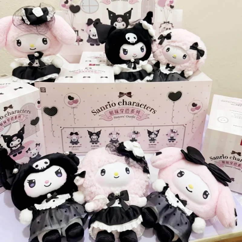 

Серия нарядов сестры Sanrio, плюшевая слепая коробка, игрушка, милая виниловая кукла, загадочная коробка, коллекционная игрушка для взрослых и детей, подарок с героями мультфильмов