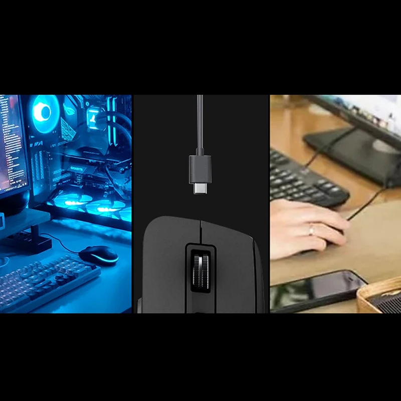 Desktop Wire Cable Organizer Mouse Cable Clamp Mouse Bungee Cable Holder Clip Data Line Cord Fixer Organizer