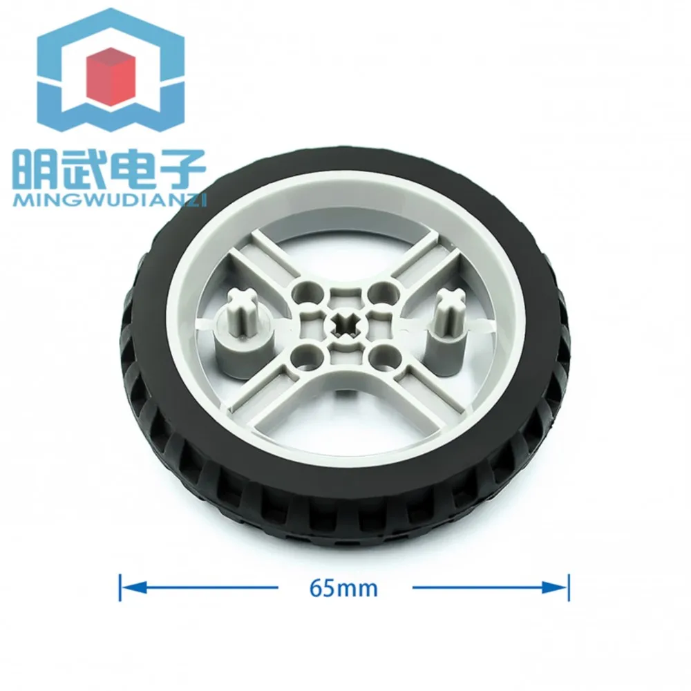 6514 TT Motor Free Wheel Cross Axis Robot Intelligent Car Narrow Wheel 65mm Motor Tracking Line