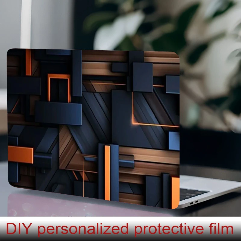 

2 laptop stickers Gilded Triangle Protective film, DIY scratch resistant sticker