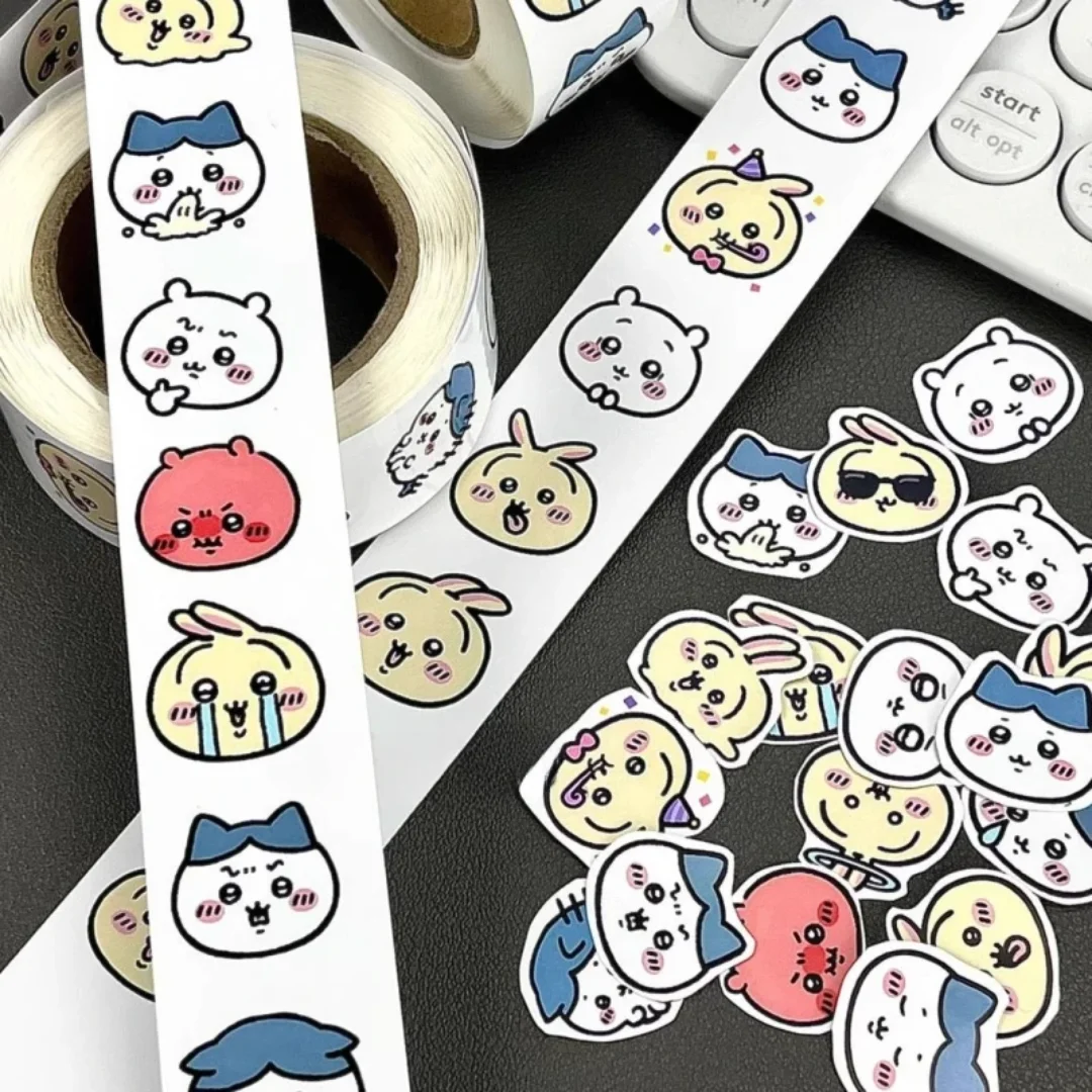 

500 Stickers Cute Chiikawa Anime Figures Cartoon Hachiware Usagi Decorative Sticker Hand Account Sticker Sealing Sticker Toys