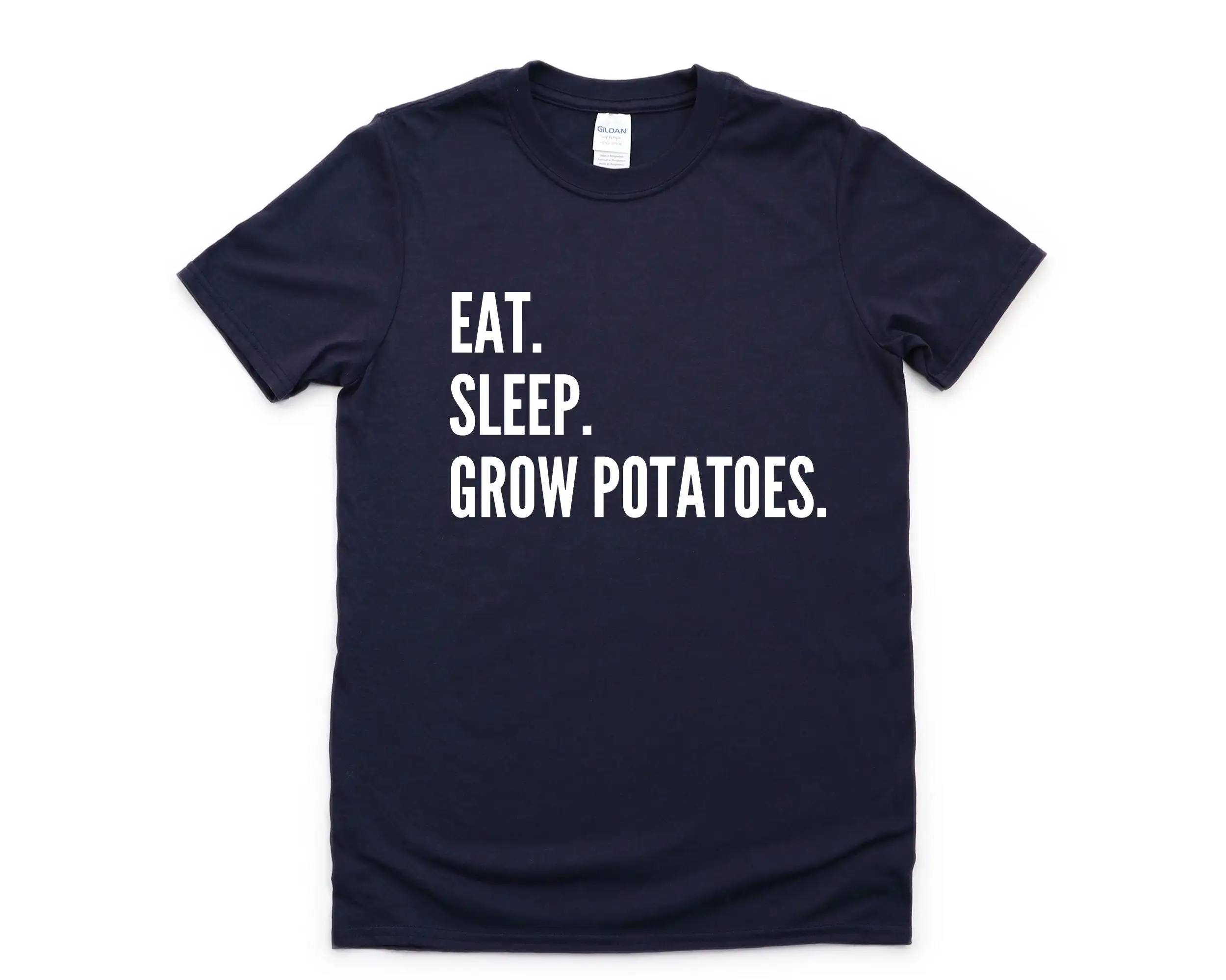 Farmer T Shirt Gardener Eat Sleep Grow Potatoes 4305