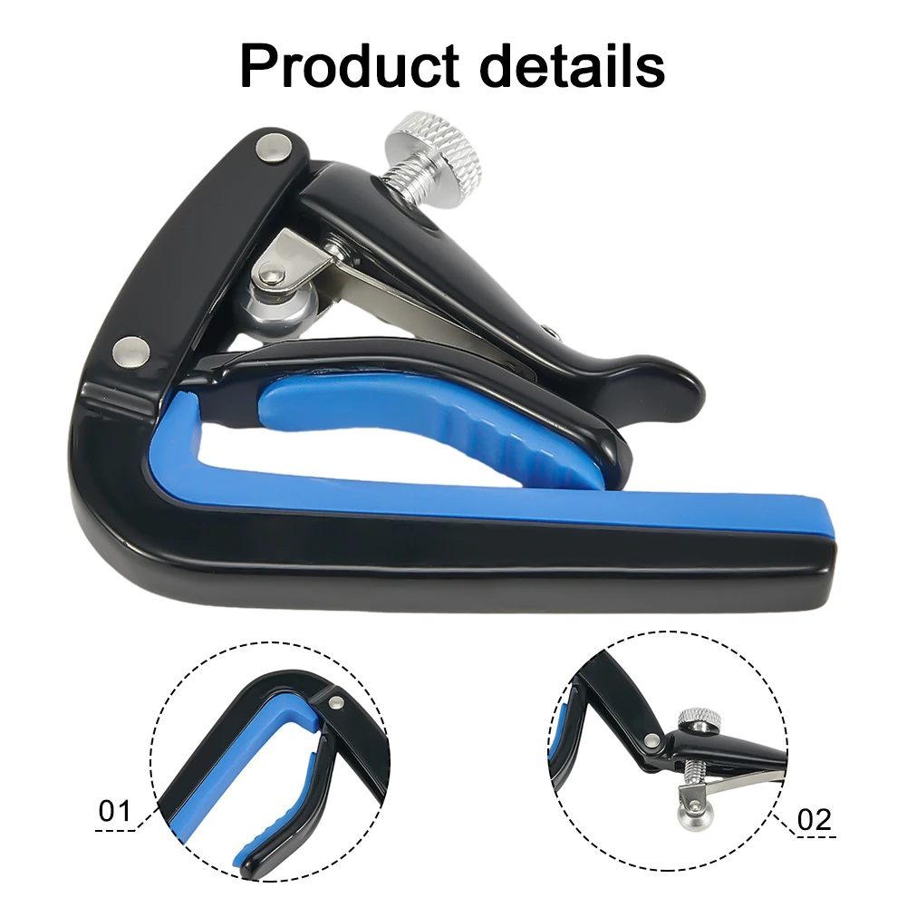 Metal Guitar Capo Clip Tuning Clamp For Acoustic Classic Electric Guitar Ukulele Universal Guitar Capo Quick Change Clip Key