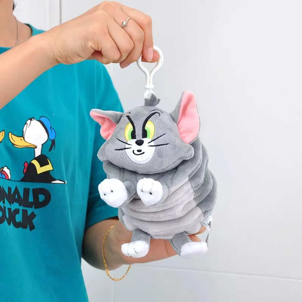 Kawaii Anime Tom En Jerry Rekbare Vibrerende Pluche Pop Cartoon Thomas Kat Transformeerbare Knuffels Rugzak Decoratie Geschenken