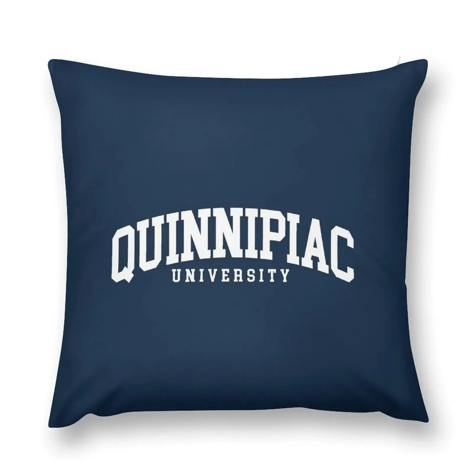 quinnipac - college font curved Throw Pillow Cushions For Sofa Christmas Cushion For Home Decorative pillow case pillow