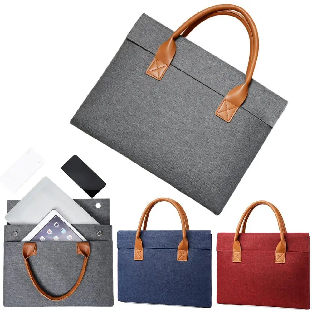 

Men Business Briefcase Portable Large Capacity Handbag Computer Package Multiple Pockets Handbag For Travel On Business Use