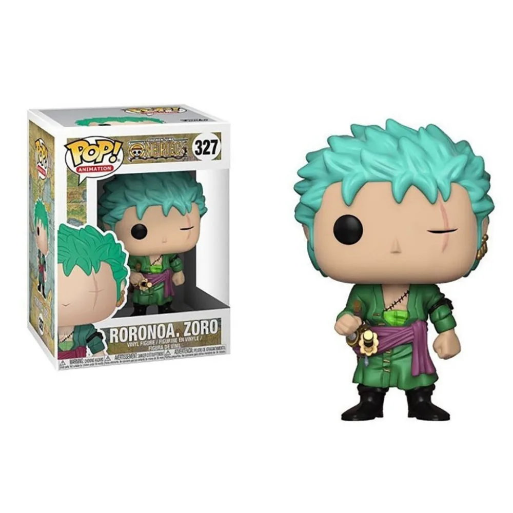 FUNKO POP figuras de juguete Anime clásico juguete de una pieza hecho a mano niños regalos de navidad BROOK Luffy Ace colección de figuras de acción Juguetes