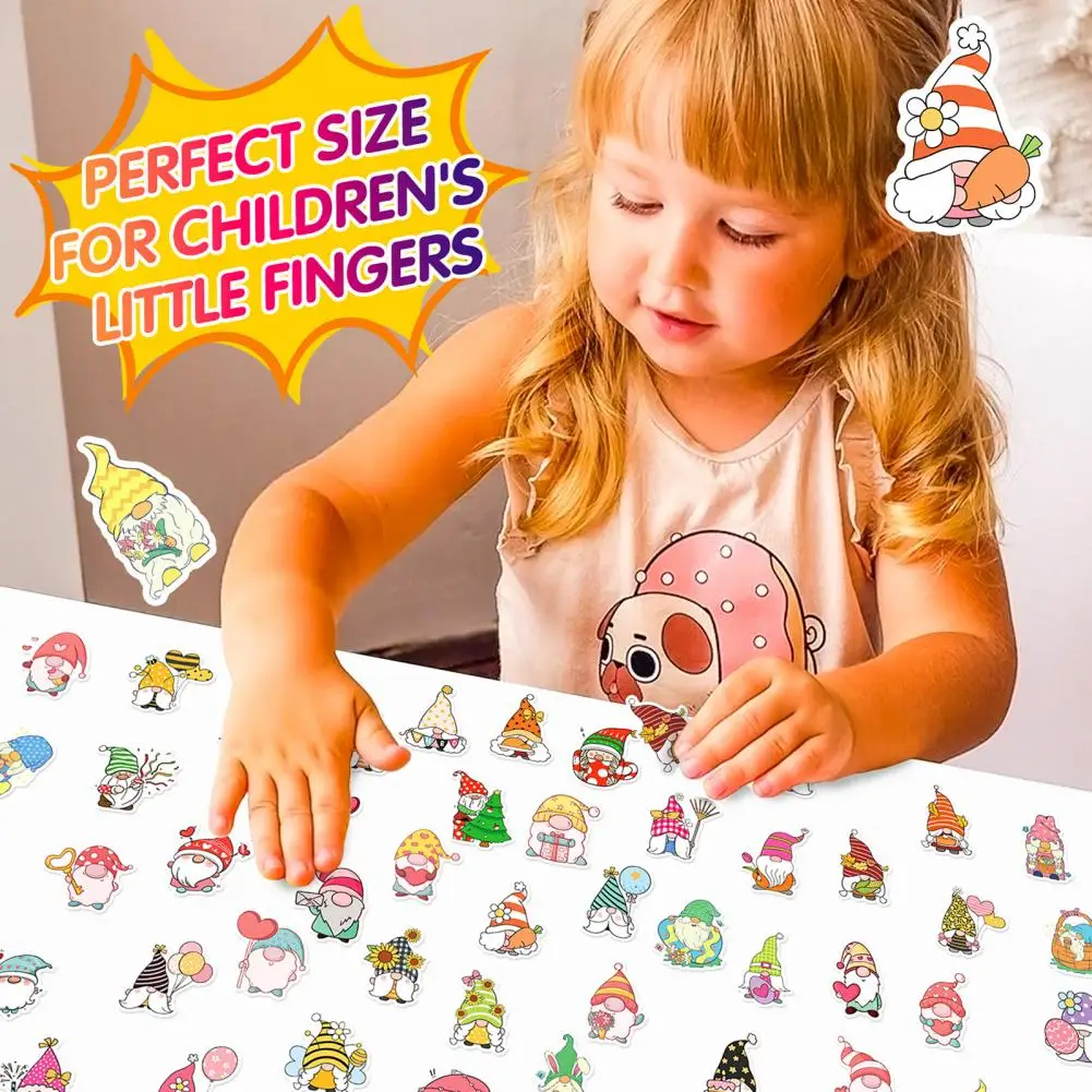 Pegatina de enano impermeable para diario, pegatinas de Gnomo impermeables, calcomanías de enano de dibujos animados divertidos para portátiles, botellas para fiestas