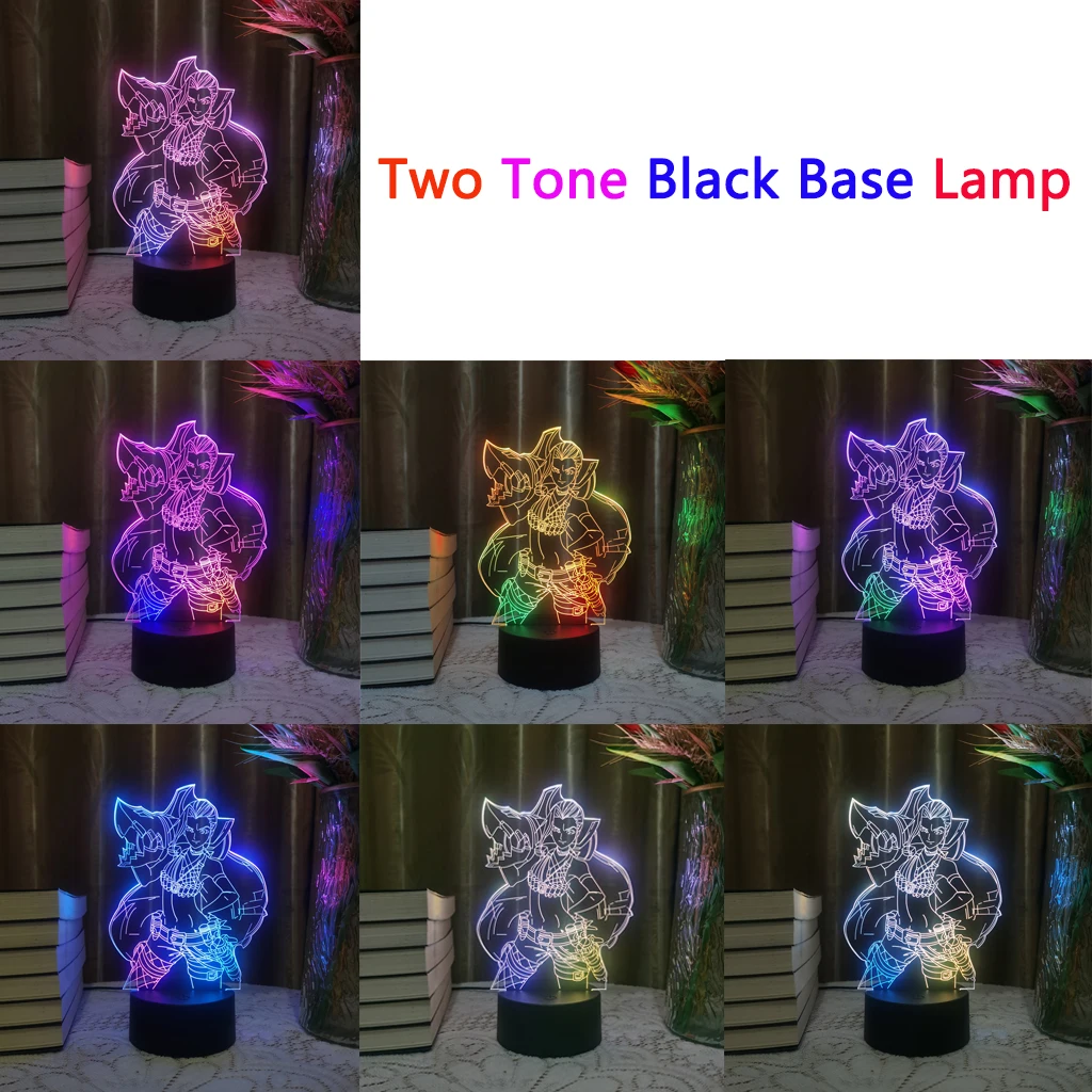 LOL League of Legends Game Figure Skarner The Crystal Vanguard Lamps 3D Led Neon Night Lights Sitting Room Table Colorful Decor