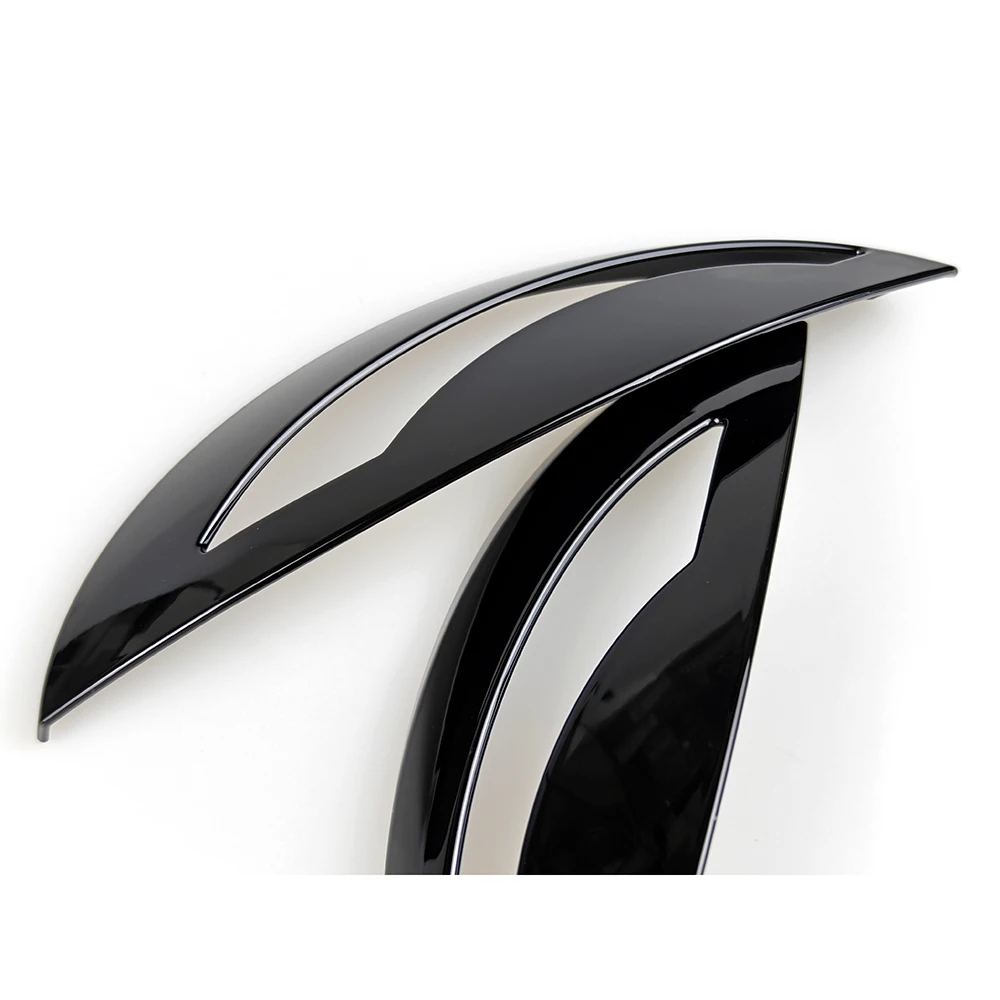 Brand New ABS Material Glossy Black And Matt Black Angry Eye lid Cover  For Fiat 500 Abarth 595 695