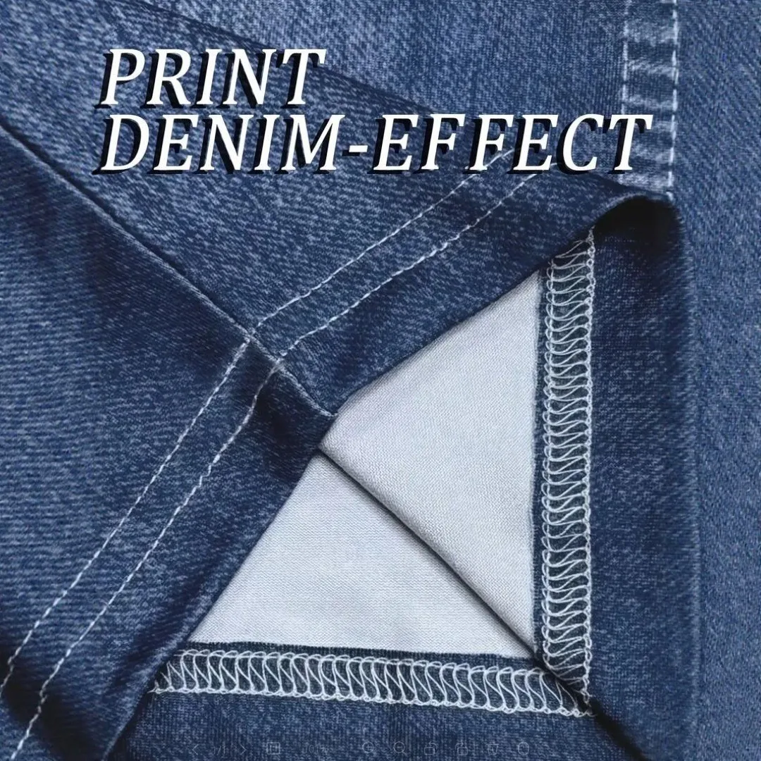 Damen High-Waist Hose in Denim-Optik, Slim Fit, Elastischer Bund, Bauchkontrolle, Po-Lifting, Lässige Hose – Detail 5