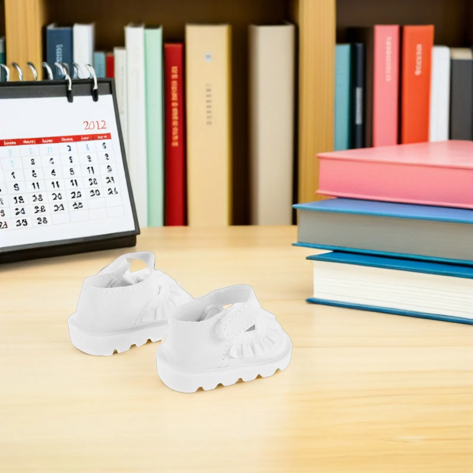 Chaussures miniatures à lacets de 20 Cm, 2 paires, accessoires de déguisement, chaussures de remplacement, style bébé fille, ornements pour la maison, 2 pièces