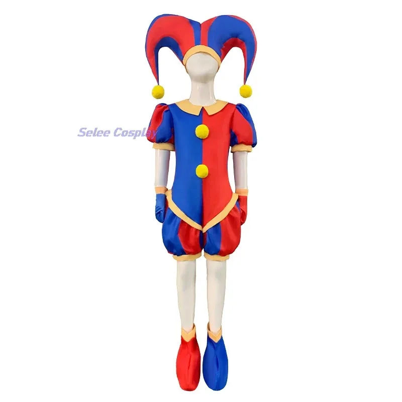 

Pomni Cosplay Costume Anime The Amazing Digital Circus Jumpsuits For Kids Adult Clown Halloween Christmas Party Funny Outfits