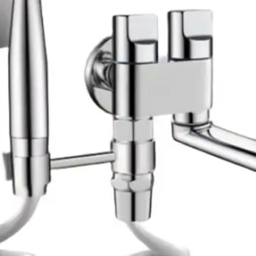 Bidet Sprayer for Toilet with Internal Air Pressurization Dual Outlet Design and 360 Rotating Bracket for Practical Use