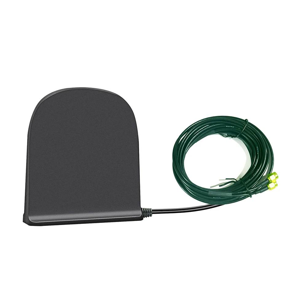 Antena de mesa de frequência dupla 2.4g e 5.8g, wi-fi 6e, roteador, placa de rede, 15dbi, base magnética de alto ganho, interface sma dupla