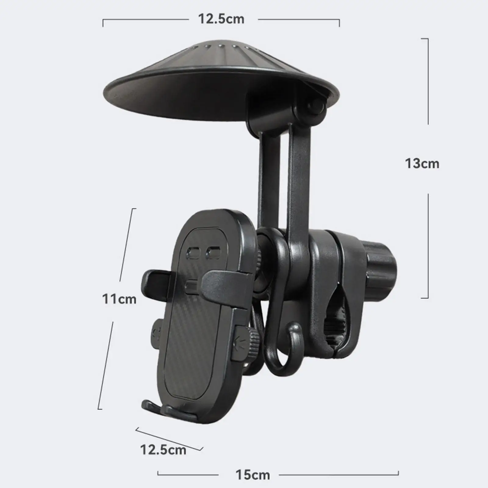 

360 Degree Rotating Phone Holder Rainproof Bike Mount ABS Material Portable for Bicycle Stroller Kid Cart